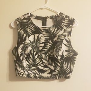 FOREVER 21◽Palm Crop Top